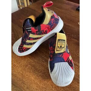 Adidas Superstar 360 Fit Foam / black red gold Chinese new years sneakers 10.5c